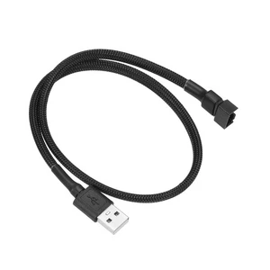 Cavo adattatore alimentazione ventola da USB a 4 pin PWM 5V custodia manicotta 19,7" - Foto 1 di 6