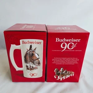 2023 Budweiser Holiday Stein 90th Anniversary Bundle of 2 - Picture 1 of 5