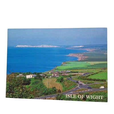 Postal Isla de Wight La Costa de Chale Inglaterra Vista Aérea Cromo Sin Publicar Foto 1 de 2