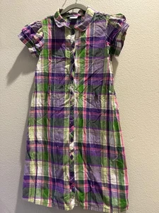 Gymboree Colorful Plaid Dress - Size 10 - Picture 1 of 3
