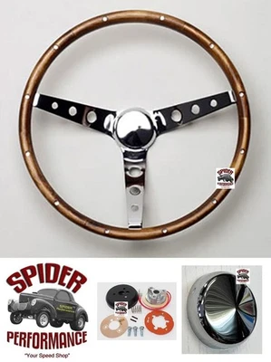 1965-1969 Mercury steering wheel 15" CLASSIC WALNUT WOOD - Image 1 of 4