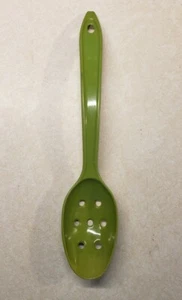 Hutzler Lopol Nylon Kunststoff Löffel mit Schlitzen 11" GRÜN Servieren Kochen Nr. 700p - Bild 1 von 2