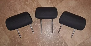 2005-2010 Scion TC Rear Seat Cloth Head Rest Set of 3 Black 2006 2007 2008 (B) - Picture 1 of 5