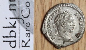 Caracalla - AD 198-217 - AR Denarius - Roman Empire - aXF - dbkjB - Picture 1 of 3