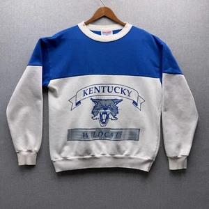 Vintage University of Kentucky Wildcats großes Logo Erwachsene M farbblockiertes Sweatshirt - Bild 1 von 11