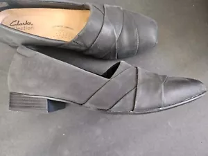 NEU - CLARKS COLLECTION SCHWARZE HALBSCHUHE GR. 8,5 M - Bild 1 von 5
