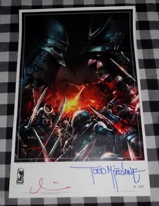 Todd McFarlane David Dastmalchan Signed Knights Vs Samurai SDCC 2023 ltd Print - Picture 1 of 2
