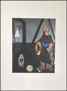 JOAN MIRO * Peasant Woman*78 x 57 cm * signed lithograph * limited # 26/150 - Picture 1 of 8