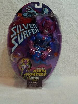 SILVER SURFER 1998 NEW Toy Biz Galactus Cosmic Power Alien Fighters Cosmic Orb - Image 1 of 4
