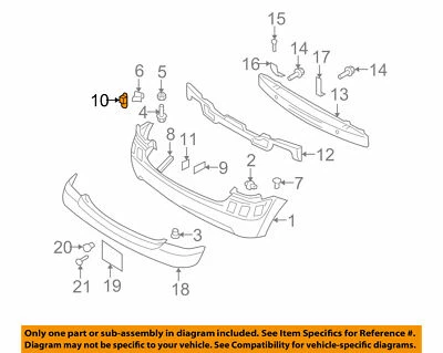 (1) Soporte GENUINO KIA 866541G200 - Parachoques trasero superior derecho 2005-2011 Rio5 Foto 1 de 3