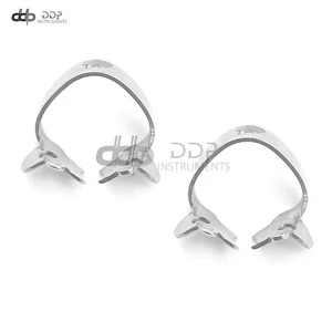 2 PIECES OF RUBBER DAM CLAMP #1A ENDODONTIC INSTRUMENTS - Bild 1 von 3