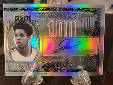 2021-22 Leaf Metal So Money Auto Joshua Minott Silver #SM-JM1 Timberwolves