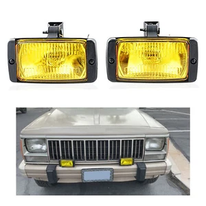 Universal 3x6 Front Quartz Pair Yellow lens Halogen Fog Lights Rustproof Housing - Bild 1 von 5