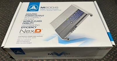 JL AUDIO M600/6 Marino 6 Canales Serie M Clase D Sub/Altavoz Amplificador 6CH Foto 1 de 4