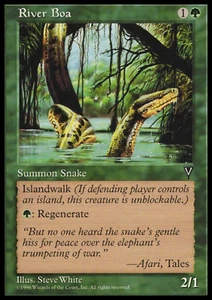 MTG: River Boa -Visions - Magic Card - Picture 1 of 2