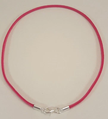 Collar Gargantilla Surfer Gamuza Ligero 3mm con Cierre de Langosta Plateada - Unisex Foto 1 de 4