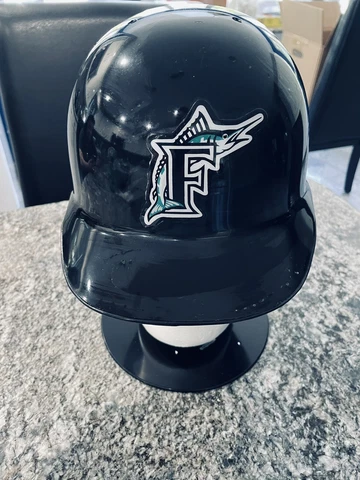 Florida Marlins LEFT HAND F/S 1 FLAP BATTING HELMET SIZE 7 5/8. RARE ABC HELMET Cover