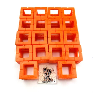 18 Rokenbok Orange 1x1 Blöcke - Blocksystem Ersatzteile - Bild 1 von 2