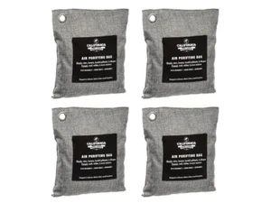 CALIFORNIA HOME GOODS 4 X 200 GRAMS BAMBOO CHARCOAL AIR PURIFYING BAGS - Picture 1 of 5