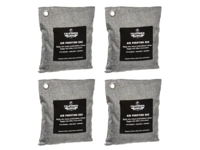 CALIFORNIA HOME GOODS 4 X 200 GRAMS BAMBOO CHARCOAL AIR PURIFYING BAGS
