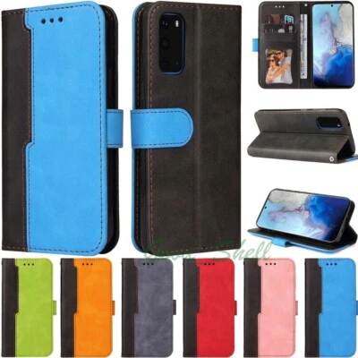 For Samsung S21 S20 FE S10e S10 Plus Wallet Card Holder Flip Leather Case Cover - Image 1 of 4