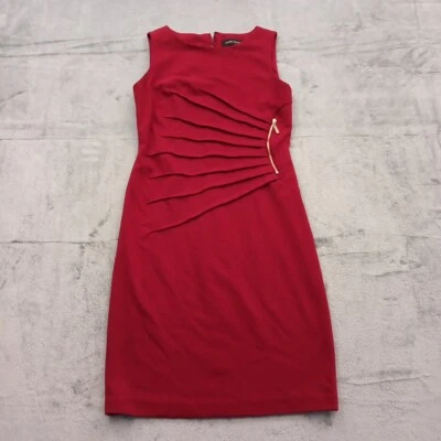 Ivanka Trump Dress Size 2 Red Sleeveless Knee Length - Image 1 of 4