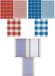 3 Geschirrtücher kariert und gestreift, Geschirrtücher Mitbringsel Geschenkidee - Bild 1 von 13