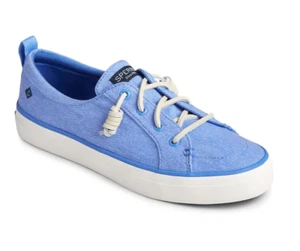 Sperry Crest Vibe Washed Twill Bright Blue Sneaker Shoe Cushioned Size 8.5 NEW - Bild 1 von 6