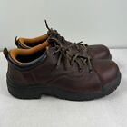 Timberland Titan Work Shoes Women's Size 9.5W Brown Leather Alloy Safety Toe