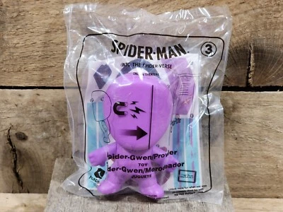 2018 McDonalds Spider Man into the Spider Verse #3 Spider-Gwen/Prowler Toy - Image 1 of 4