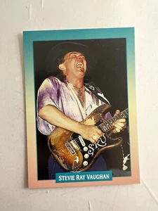 STEVIE RAY VAUGHAN trading Card Brockum Rock Cards 1990s - Picture 1 of 3