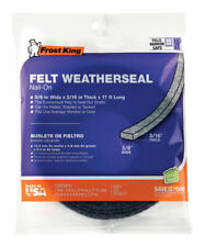 Frost King S258/17H Felt Weatherstrip 3/16 Thick in. x 17 L ft. for Door/Window