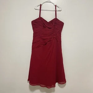 Sophia Tolli Women's Sz 20 Special Occasion Claret Evening Dress Red Formal - Picture 1 of 8