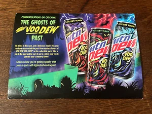 MTN DEW VOODEW INSERT CARD Limited Edition Advertisement Promo Mountain Soda - Picture 1 of 2