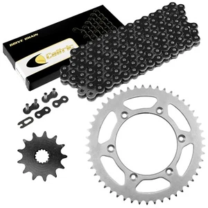 Black Drive Chain And Sprocket Kit for Yamaha YZ125 2002 2003 2004 - Picture 1 of 8