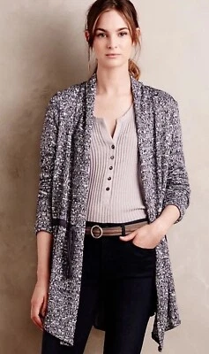 Cárdigan Anorak Anthropologie Dolan Tejido Jaspeado en Capas Talla Pequeña Foto 1 de 4