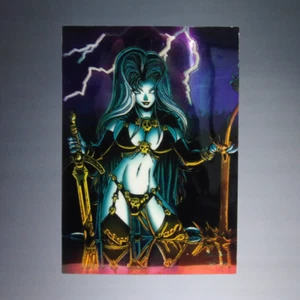 CHAOS COMICS EVIL ERNIE MYSTERIES OF CHAOS LADY DEATH GLOW IN DARK CHROMIUM #83 - Picture 1 of 2