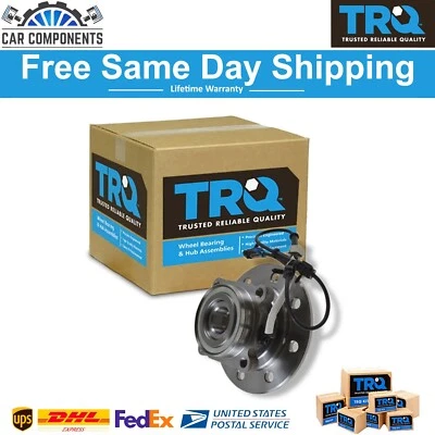 Novo cubo de roda dianteira TRQ e rolamento para 1996-2000 Chevy GMC K3500 - Imagem 1 de 4