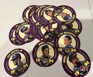 1994 KING B MEAT SNACKS Baseball Set completo 24 carte Griffey, Thomas, ecc! - Foto 1 di 1