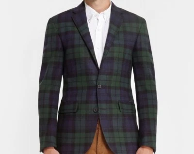 Новый $400 праздник стиль Banana Republic 100% шерсти костюм куртка клетку размер 38с B5 - Изображение 1 из 4