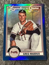 2023 Topps Series 2-GREG MADDUX: Legends of the Game BLUE SP #LG-19: Braves
