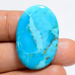 Piedras preciosas sueltas 100 % turquesa natural forma ovalada 26 quilates 30x20x4 mm S-4187 - Imagen 1 de 4