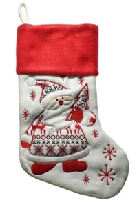 Christmas Stocking 18" Santa in Tartan clothes IT734453 - Picture 1 of 1