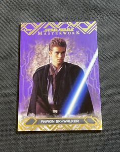2017 TOPPS STAR WARS MASTERWORK ANAKIN SKYWALKER PURPLE #ed 30/50 - Picture 1 of 2