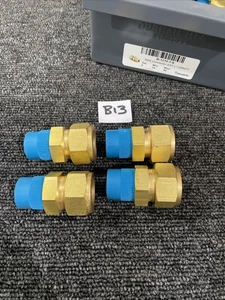 (4) Swagelok B-1210-1-8 Brass Tube Fitting 3/4” x 1/2” NPT Male Connector New - Picture 1 of 3