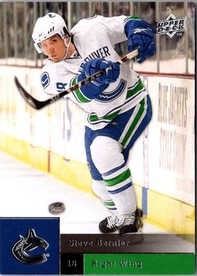2009 Upper Deck Steve Bernier #169 Vancouver Canucks Hockey Card - Image 1 of 2