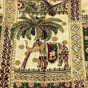 Jim Thompson Mens M 100% Cotton Elephant Asian Print Button Up Shirt Thailand - Picture 1 of 17