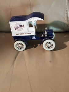 San Diego Padres Ertl Die-Cast Bank 1993 First Series. Missing 1 Rubber Wheel. - Picture 1 of 9