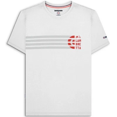 Camiseta manga corta a rayas scooter Lambretta para hombre Foto 1 de 3