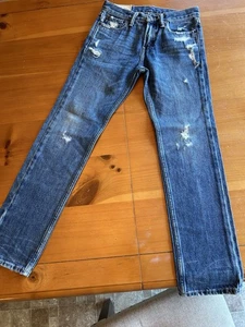 Abercrombie Kids Sz 12 The a&f Skinny Jean Distress Med. Wash - Picture 1 of 23